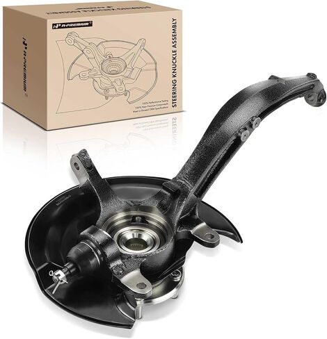 A-Premium Front Left Steering Knuckle & Wheel Bearing Hub Assembly Compatible with Honda Accord 2003-2007, L4 2.4L Engine Only, Manual Transmission Only, Driver Side in Saudi Arabia