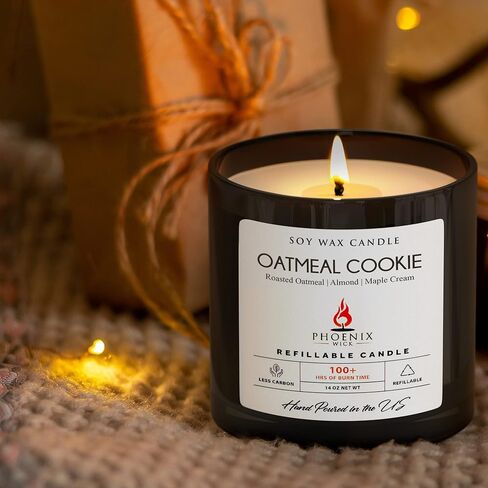 Phoenix Wick Candle Making Kit – Transform Anything Into A Candle – Candle Making Kit with Wick + 14oz Wax (Oatmeal Cookie Scent) in Saudi Arabia