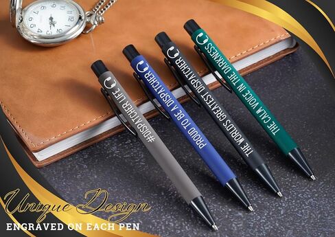 InnoBeta Dispatcher Gifts, Ballpoint Pen Set of 4, Perfect Dispatcher Gifts Idea for 911 Dispatcher on Birthday and Christmas in Saudi Arabia