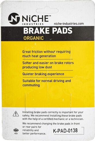 NICHE Brake Pad Kit for Honda Pioneer 1000 1000-5 06451-HL4-A01 06452-HL4-A01 Front Rear Organic in Saudi Arabia