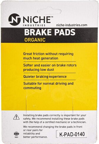 NICHE Brake Pad Kit for Honda Pioneer 1000 1000-5 06451-HL4-A01 06452-HL4-A01 Front Rear Organic in Saudi Arabia