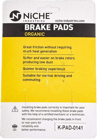 NICHE Brake Pad Kit for Honda Pioneer 1000 1000-5 06451-HL4-A01 06452-HL4-A01 Front Rear Organic in Saudi Arabia