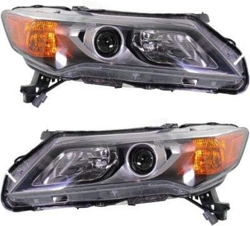 Garage-Pro Driver and Passenger Side Headlight for Acura ILX 2013-2015 Halogen With bulb(s) Fits Base, Dynamic & Hybrid Replaces# 33100TX6A02, 33150TX6A02 in Saudi Arabia
