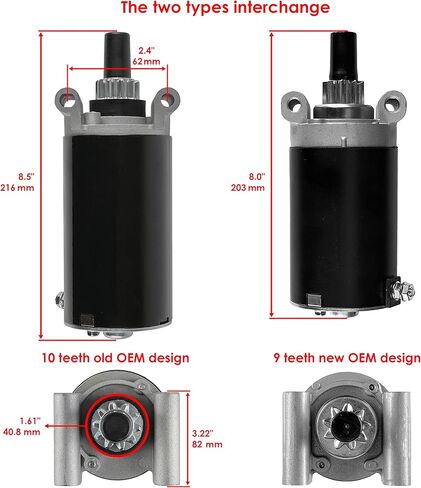 Caltric Starter Compatible with Cub Cadet Tractor Slt1550 Slt1554 Kohler 25Hp 27Hp Courage Twin Gas 2005-2006 in Saudi Arabia