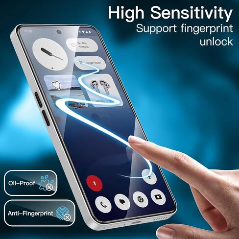 JETech Screen Protector for Nothing Phone 2 6.7-Inch, 9H Tempered Glass Film, Anti-Scratch, HD Clear, 3-Pack in Saudi Arabia