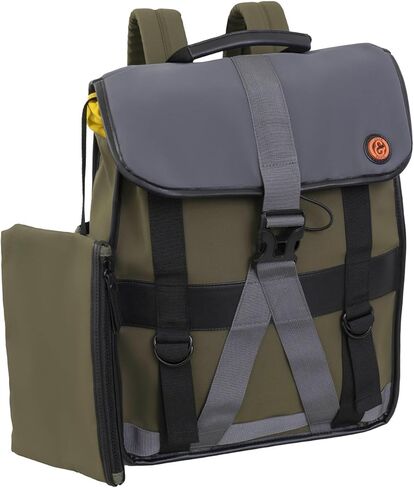 Joan & David Collection Puffer Backpack 18" – Quilted Puffer Wave Laptop Backpack - Fits up to 15" Laptop - Lightweight Workbook - Travel Daypack - TSA-Approved -Olive in Saudi Arabia