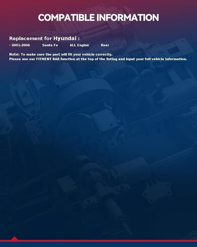 KAX Shock Absorber Strut Rear for 2001-2006 Hyundai Santa Fe,Direct Replacement for OE# 37237 * 2 in Saudi Arabia