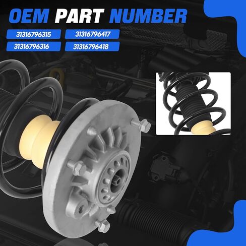 31316796315 2 قطعة مجموعة دعامة امتصاص الصدمات الأمامية مناسبة لـ 2011-2018 BMW X3 (F25) مناسبة لـ 2015-2018 X4 (F26) يستبدل 31316796316، 31316796417 in Kuwait