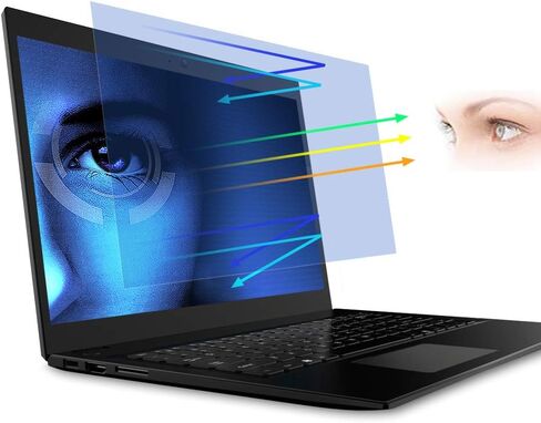 شاشة خصوصية كمبيوتر محمول مغناطيسية من FILMEXT مقاس 14 بوصة لشاشة عريضة مقاس 16:9، درع شاشة خصوصية للكمبيوتر المحمول قابل للإزالة ومضاد للوهج وفلتر الضوء الأزرق لجهاز HP/Dell/Acer/Lenovo/Asus in Kuwait