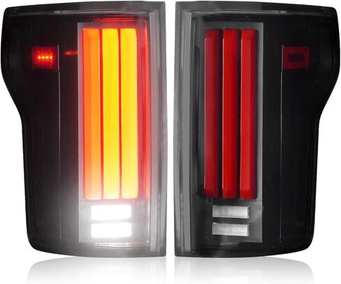 LED Tail Light Assembly Fit for 2015-2020 Ford F-150 F150 [NOT Fit Factory LED & Blindspot Information System (BLIS) Models] Rear Taillight, Black Housing Smoked Lens in Saudi Arabia