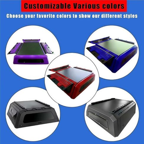 Pickup Canopy Camper Hardtop Truck Topper Ute Bed Cap Aluminium Compatible for Jeep Gladiator Rubicon 4x4 Multifunctional Truck Canopy in Saudi Arabia