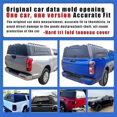 Pickup Canopy Camper Hardtop Truck Topper Ute Bed Cap Aluminium Compatible for Jeep Gladiator Rubicon 4x4 Multifunctional Truck Canopy in Saudi Arabia
