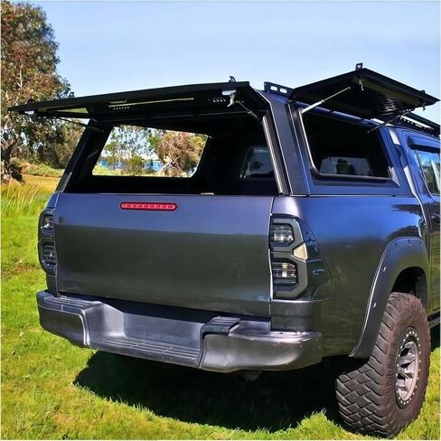 Pickup Canopy Camper Hardtop Truck Topper Ute Bed Cap Aluminium Compatible for Jeep Gladiator Rubicon 4x4 Multifunctional Truck Canopy in Saudi Arabia