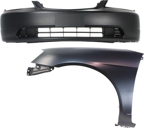 Garage-Pro Front Bumper Cover Set For 2001-2003 Honda Civic Sedan, Front Bumper Replacement in Saudi Arabia