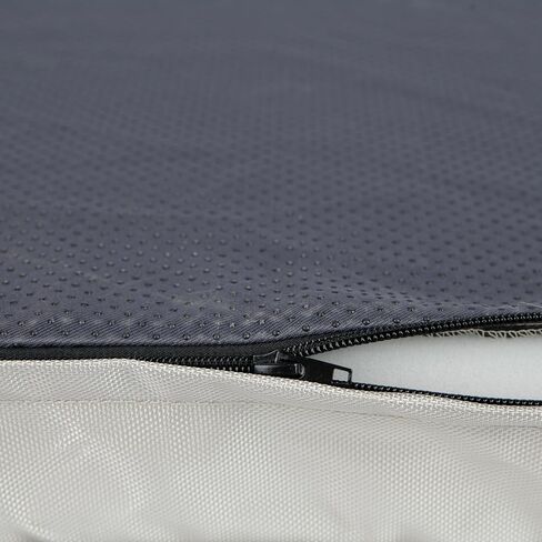 Best Pet Supplies Round Calming Dog Bed with Plush Faux Fur Fabric, Anti-Anxiety Cushion for Indoor Pets, Slip-Resistant Base, Soft Ergonomic Support - Gray, 30x30x8'' in Kuwait