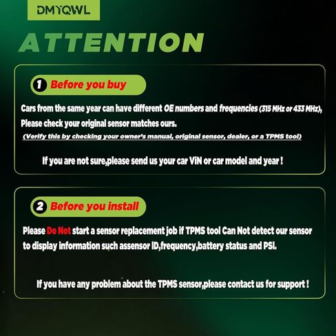 TPMS مبرمج مسبقًا، متوافق مع Toyota&Lexus - Tacoma(05-24)، 4Runner(03-24)، ES350(07-17)، RX350(07-21)- مستشعر مراقبة ضغط الإطارات 315 ميجاهرتز (4 قطع) in Kuwait