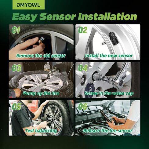 TPMS مبرمج مسبقًا، متوافق مع Toyota&Lexus - Tacoma(05-24)، 4Runner(03-24)، ES350(07-17)، RX350(07-21)- مستشعر مراقبة ضغط الإطارات 315 ميجاهرتز (4 قطع) in Kuwait