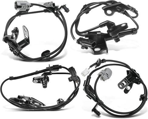A-Premium 4PC Set ABS Wheel Speed Sensor & Wire Harness Compatible with Toyota Corolla 2009-2019, Matrix 2011-2012 - Front and Rear Side in Saudi Arabia
