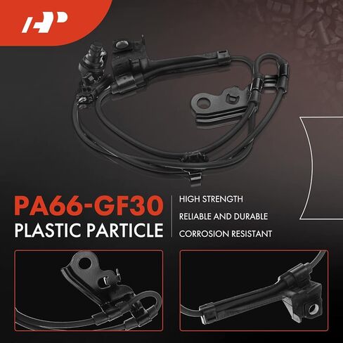 A-Premium 4PC Set ABS Wheel Speed Sensor & Wire Harness Compatible with Toyota Corolla 2009-2019, Matrix 2011-2012 - Front and Rear Side in Saudi Arabia