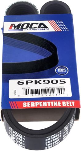 MOCA 6PK905 EPDM Serpentine Belt fits 2007-2008 for Mini Cooper S Clubman 1.6L Gas SOHC DOHC in Saudi Arabia