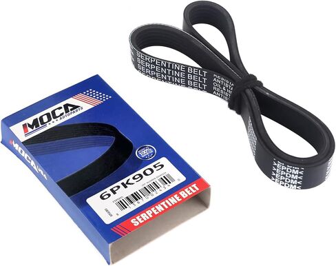 MOCA 6PK905 EPDM Serpentine Belt fits 2007-2008 for Mini Cooper S Clubman 1.6L Gas SOHC DOHC in Saudi Arabia