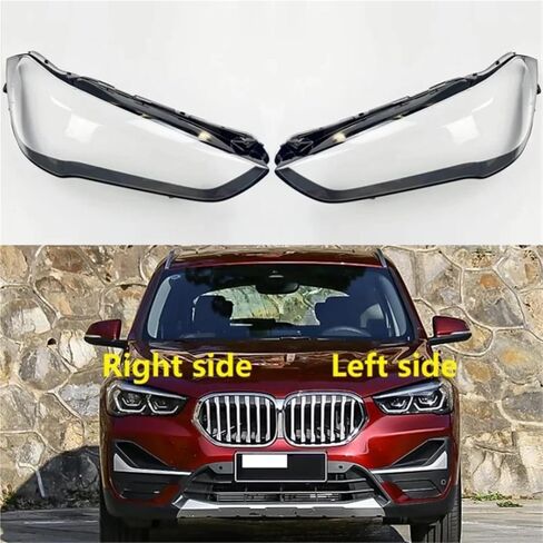 متوافق مع BMW X1 F48 F49 2020 2021 2022 غطاء أمامي للسيارة غطاء أمامي شفاف يحل محل عدسة قناع عاكس الضوء الأصلي (الجانب الأيمن) in Saudi Arabia