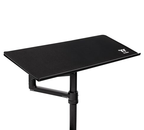 Thermaltake Keyboard & Mouse Tray; 3 Axis Horizontal Rotation; Adjustable Tilt and Height, Tilt, and Angle; Cup Holder; Mouse Pad Included; GR500 & GF500 Compatible; Black; GSC-ACC-KBASBB-01 in Saudi Arabia