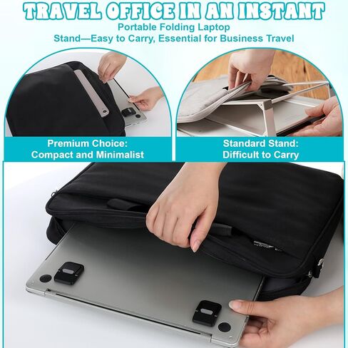 2Pcs Black Keyboard Stands, Mini Keyboard Riser Portable Computer Stands Self-Adhesive Laptop Feet Riser for Most Keyboards in Saudi Arabia