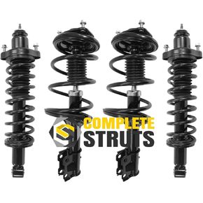 COMPLETESTRUTS - Front & Rear Complete Strut Assemblies with Coil Springs Replacement for 2002-2007 Mitsubishi Lancer - Set of 4 in Saudi Arabia