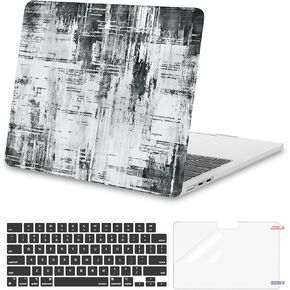 حافظة MOSISO متوافقة مع جهاز MacBook Air 13 بوصة 2025 2024 2023 2022 M4 A3240 M3 A3113 M2 A2681، هيكل صلب من البلاستيك وغطاء لوحة مفاتيح وطبقة شاشة لجهاز MacBook Air 13.6 بوصة، جمالية تجريدية حديثة in Kuwait