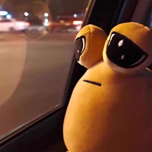Pou Plush,My Pet Alien Pou Plush Toy,9 inch Emotion Alien Plushie Stuffed Animal Doll Christmas New Year Children's Day and Birthday Gifts for Boys and Girls in Saudi Arabia