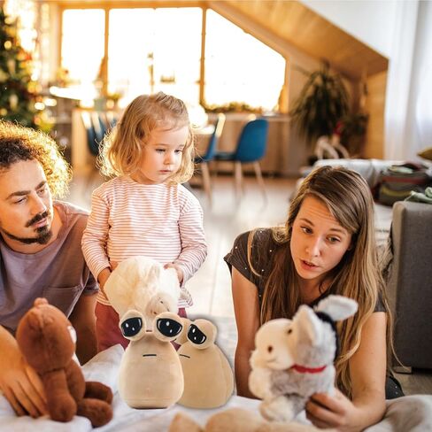 Pou Plush,My Pet Alien Pou Plush Toy,9 inch Emotion Alien Plushie Stuffed Animal Doll Christmas New Year Children's Day and Birthday Gifts for Boys and Girls in Saudi Arabia