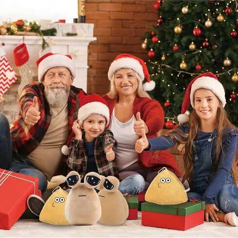 Pou Plush,My Pet Alien Pou Plush Toy,9 inch Emotion Alien Plushie Stuffed Animal Doll Christmas New Year Children's Day and Birthday Gifts for Boys and Girls in Saudi Arabia