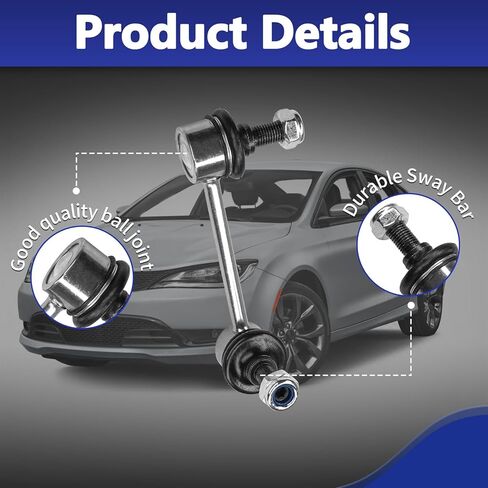 Sway Bar Link K750747 K750756 K750755 4pcs Front and Rear Sway Bar End Stabilizer Links for 2015 2016 2017 Chrysler 200 in Saudi Arabia