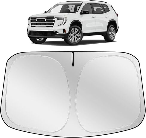 مظلة XHRING للزجاج الأمامي للشمس متوافقة مع GMC Acadia Elevation AT4 Denali 2026 2025 2024 ملحقات السيارة الأمامية غطاء واقي الشمس in Saudi Arabia