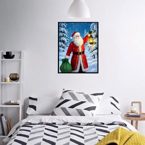 ACIOPPL Christmas Santa Paint by Numbers for Adults Beginner Winter Easy Paint by Number Kits on Canvas Xmas Santa Claus Oil Painting Canvas Xmas DIY Oil Painting for Gift Home Wall Decor 16 x 20 Inch in Saudi Arabia