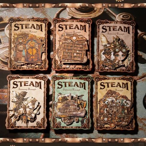 90 جهاز كمبيوتر شخصى الشرير موضوع خمر القصاصات ملصقات، Steampunk Gear ملصقات مقاومة للماء للمراهقين البالغين والأطفال سكرابوكينغ DIY الحرف مجلة مخطط أجهزة الكمبيوتر المحمولة الكمبيوتر الغيتار حالة الهاتف in Saudi Arabia