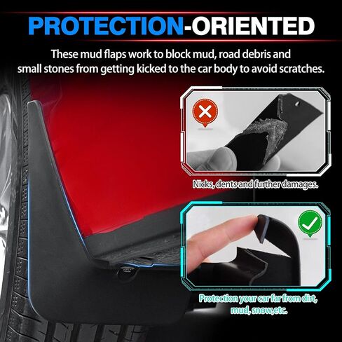 Autorder Mud Flpas Splash Guards لـ 2022 2023 2024 Honda Civic Accessories Mudflap Fender Flares Front and Rear Mud Guard مجموعة 4 قطع (غير مناسبة لهاتشباك) in Saudi Arabia