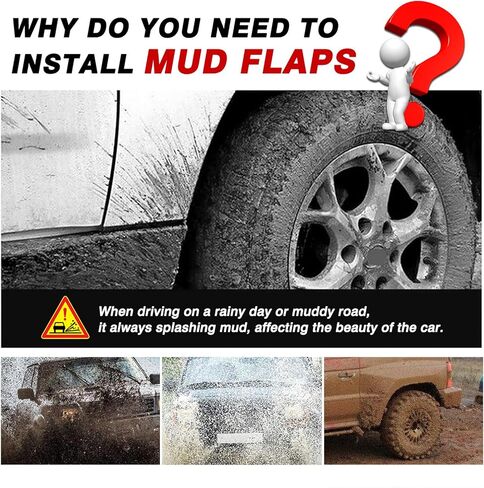 Autorder Mud Flpas Splash Guards لـ 2022 2023 2024 Honda Civic Accessories Mudflap Fender Flares Front and Rear Mud Guard مجموعة 4 قطع (غير مناسبة لهاتشباك) in Kuwait