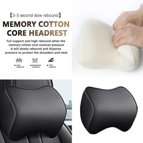 Car Seat Covers 2 Seats Fit for Ford Transit-150 2015-2024 2025,Waterproof Leather Seat Covers,Airbag Compatible,Car Seat Protectors Interior Sets(Front Set,Black&Grey) in Saudi Arabia