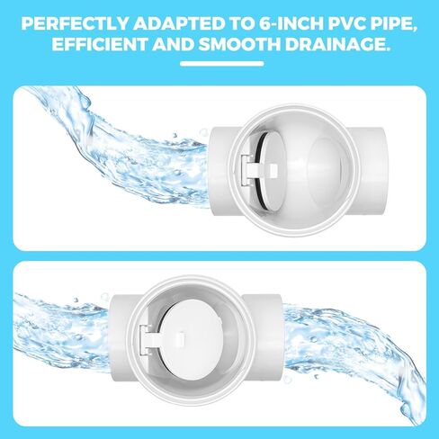 3" PVC Backwater Valve, 3 Inch Back Flow Preventer Valve, Backflow Water Valve Prevents Sewage Backflow in Saudi Arabia