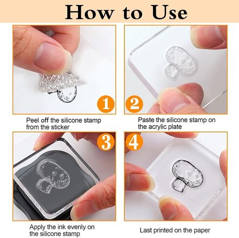 1 Sheet Clear Stamp, Mushroom Retro Rubber Clear Stamps Transparent Silicone Stamps Seal for DIY Scrapbooking Card Making Decoration, 6.3x4.3 Inches in Saudi Arabia