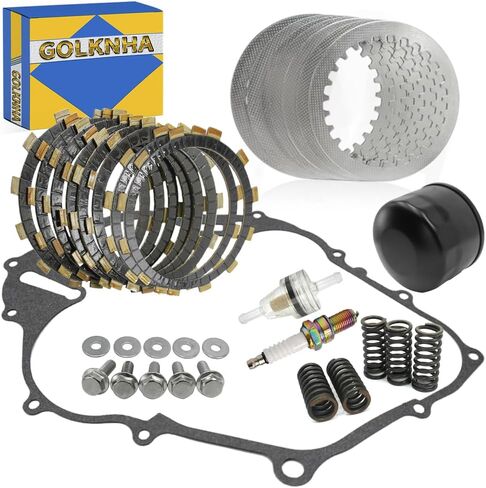 Clutch Kit & Friction Steel Plates Cover Gasket Compatible with Yamaha Raptor 660 660R YFM660R 2001 2002 2003 2004 2005 in Saudi Arabia