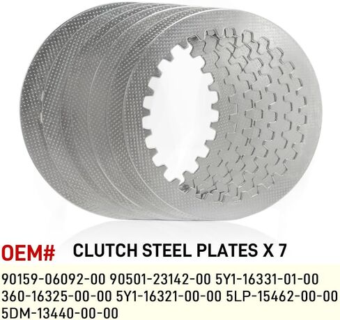 Clutch Kit & Friction Steel Plates Cover Gasket Compatible with Yamaha Raptor 660 660R YFM660R 2001 2002 2003 2004 2005 in Saudi Arabia