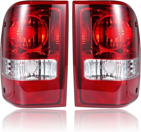 Tail Light Assembly for 2001-2011 Ford Ranger (Excl. STX) | Direct Fit OE Replacement | Driver & Passenger Pair | No Bulbs/Harness (OE Red) in Saudi Arabia