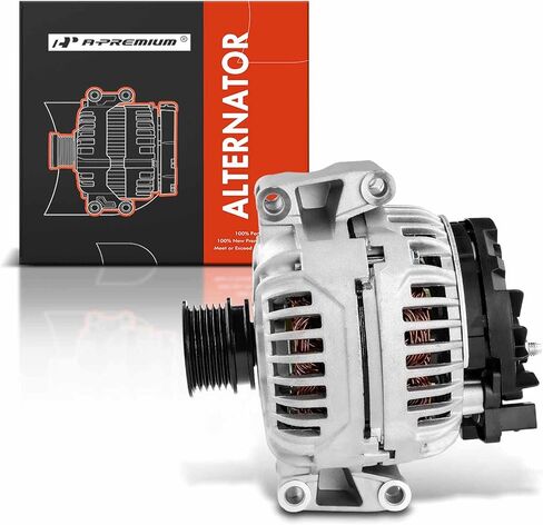 مولد A-Premium متوافق مع Mercedes-Benz C300 2009-2012 V6 3.0L، GLK350 2010-2012 V6 3.5L، 150Amp 12V في اتجاه عقارب الساعة 6-Groove Pulley، استبدال # 0124525171، 0009061202، 0124525171 in Saudi Arabia