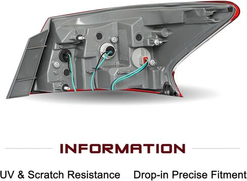 مجموعة مصابيح خلفية JSBOYAT لسيارة 2013 2014 2015 Nissan Sentra LED مصابيح خلفية خلفية للفرامل الخلفية من جانب الركاب الأيمن in Kuwait