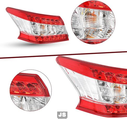 مجموعة مصابيح خلفية JSBOYAT لسيارة 2013 2014 2015 Nissan Sentra LED مصابيح خلفية خلفية للفرامل الخلفية من جانب الركاب الأيمن in Kuwait