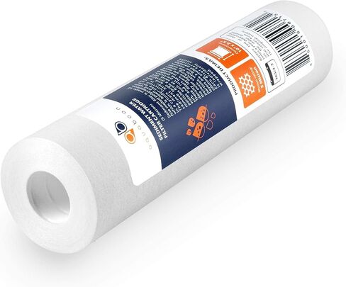 Aquaboon 5 Micron Water Filter 10 x 2.5 - Sediment & CTO Carbon Filter Set of 3 - Whole House Water Filter Replacement Cartridge Compatible with WHKF-WHWC, WFPFC8002, AP110, AP101T, WHKF-GD05 in Saudi Arabia