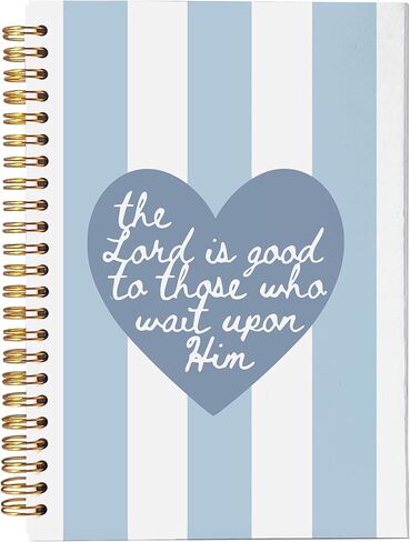 NEGIGA Blue Floral Christian Notebook Journal, Let All That You Do Be Done in Love Bible Notebooks, Prayer Journal for Woman, Inspirational Christian Gifts for Women, Spiral Notebook 5.5x8.3 in Saudi Arabia